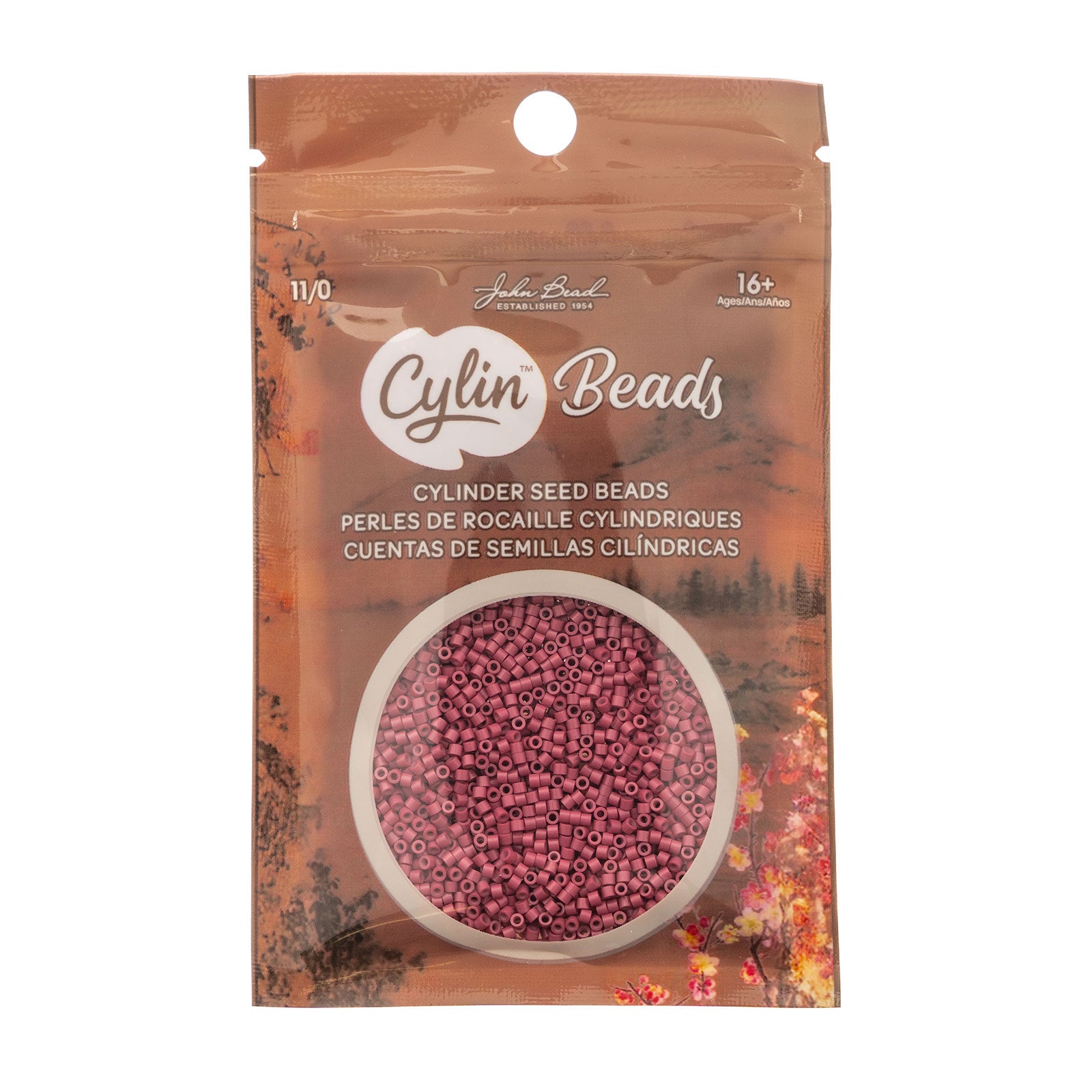 Cylin Bead 11/0 25g Bag Opaque Victorian Rose