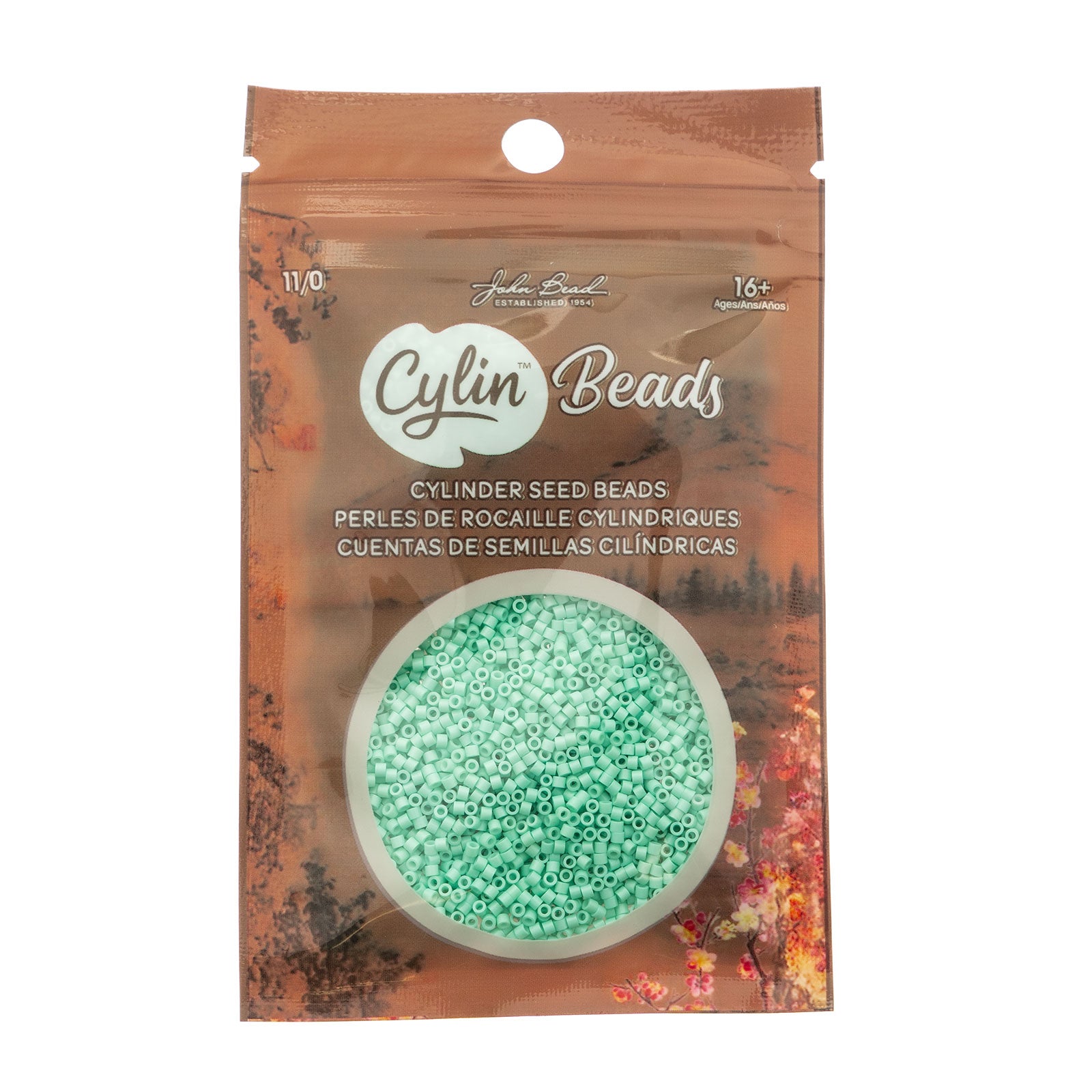 Cylin Bead 11/0 25g Bag Opaque Seafoam