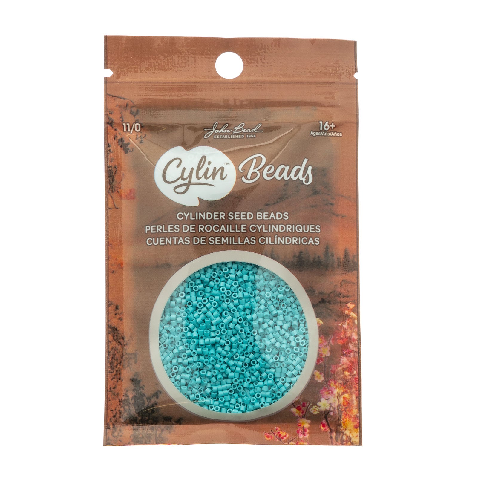 Cylin Bead 11/0 25g Bag Opaque Turquoise Blue