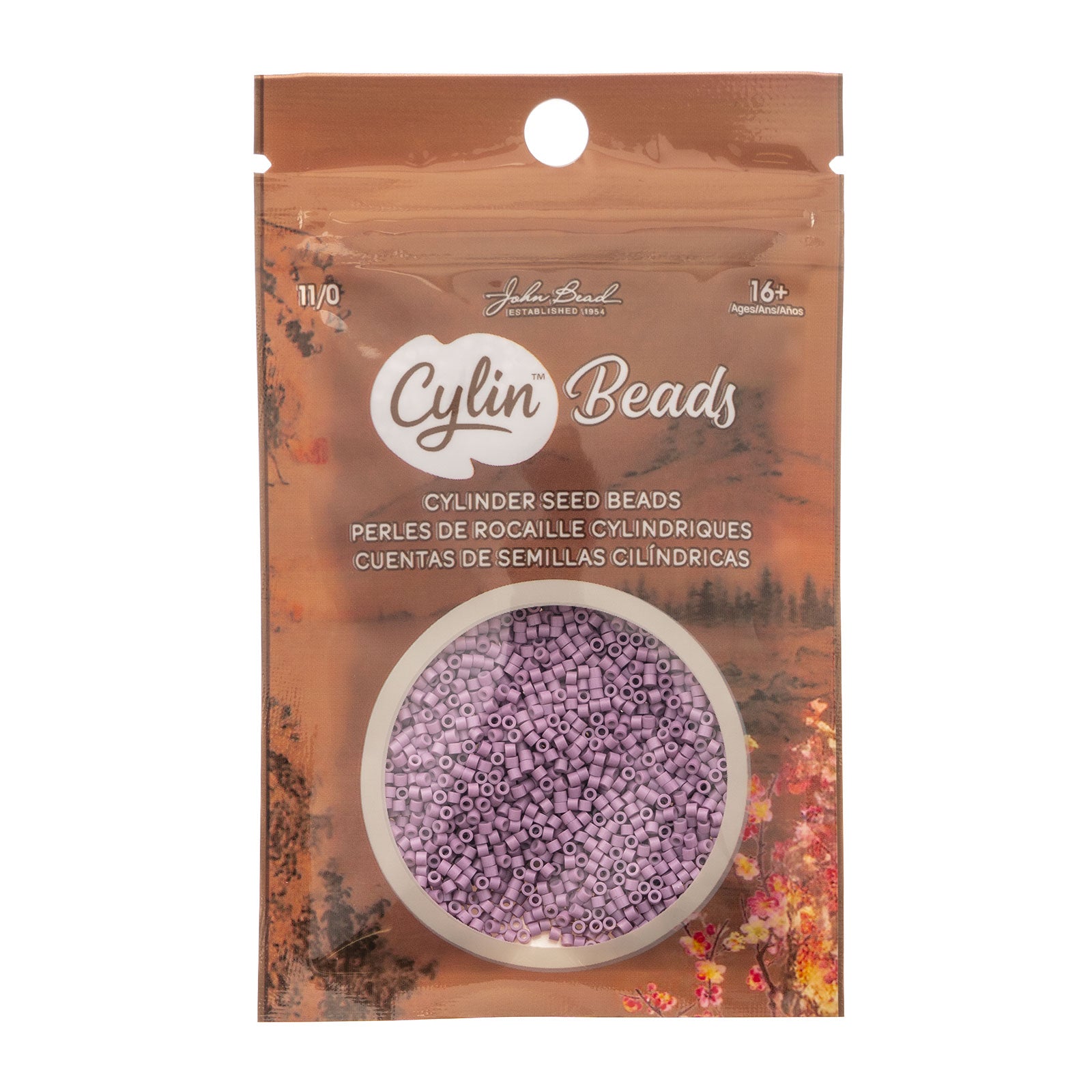 Cylin Bead 11/0 25g Bag Opaque Lilac