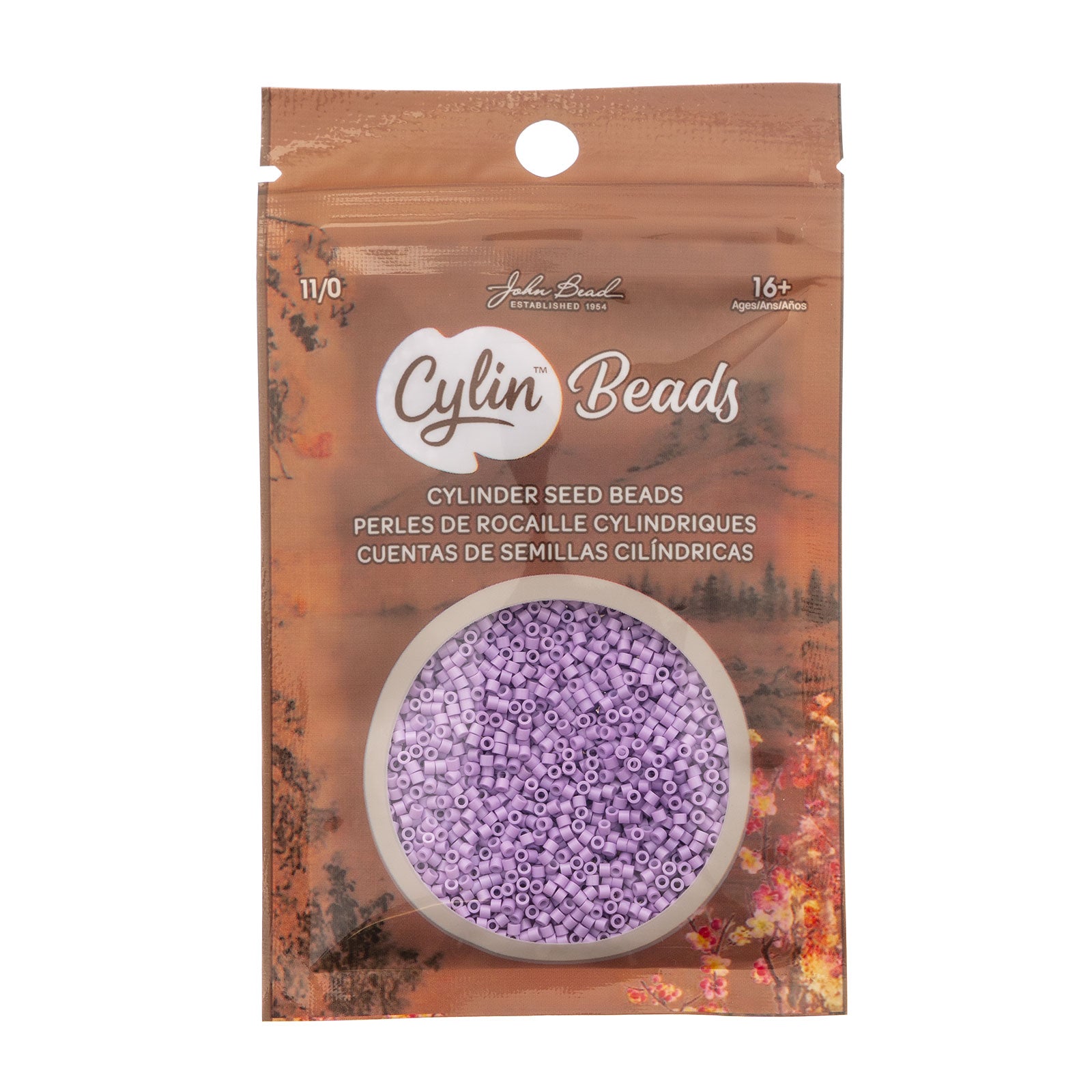 Cylin Bead 11/0 25g Bag Opaque Light Purple