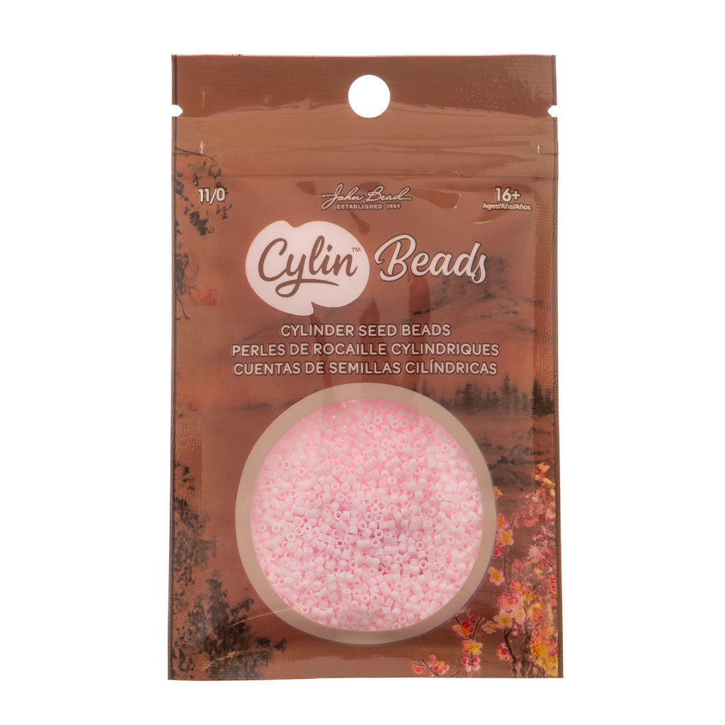 Cylin Bead 11/0 25g Bag Matte Macaron - Pink