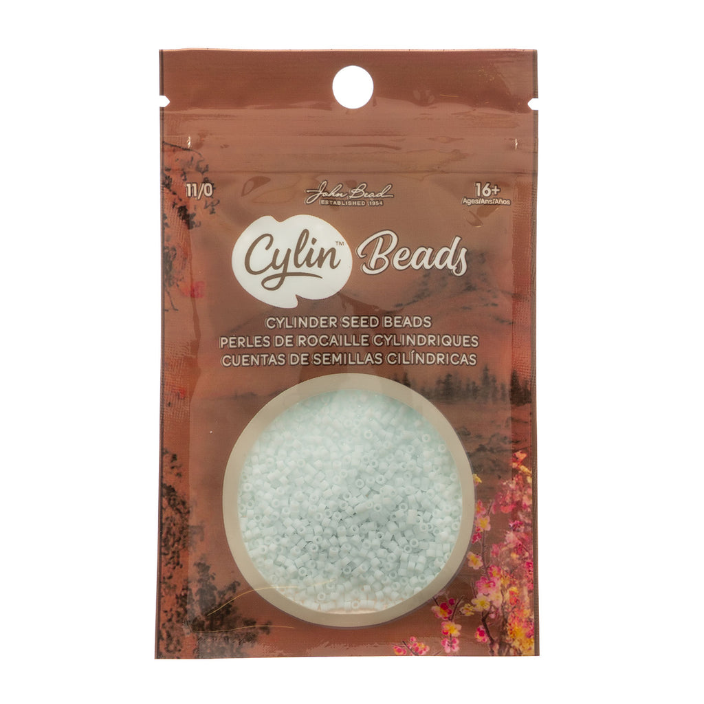 Cylin Bead 11/0 25g Bag Matte Macaron - Arctic Mist