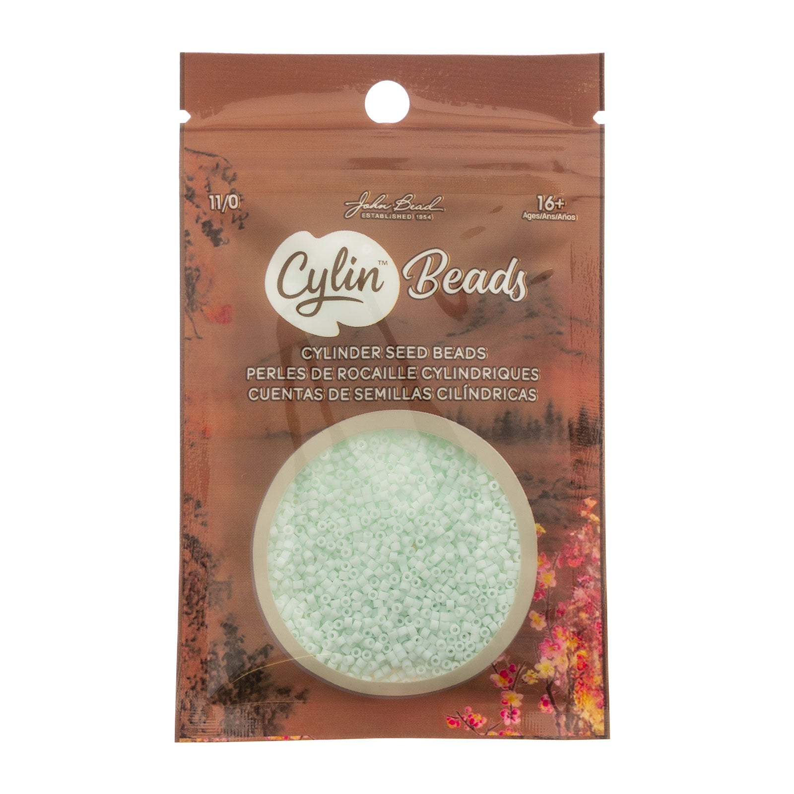 Cylin Bead 11/0 25g Bag Matte Macaron - Pale Seafoam