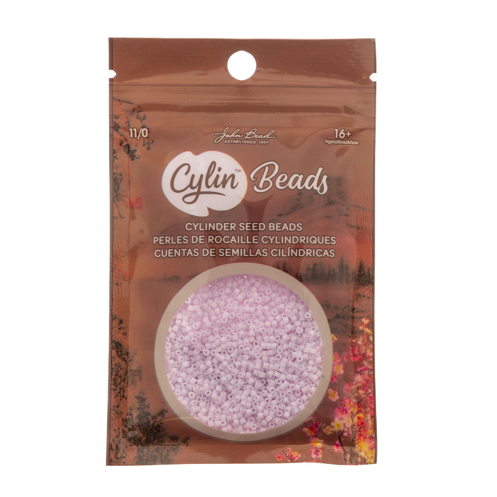 Cylin Bead 11/0 25g Bag Matte Macaron - Soft Lavender