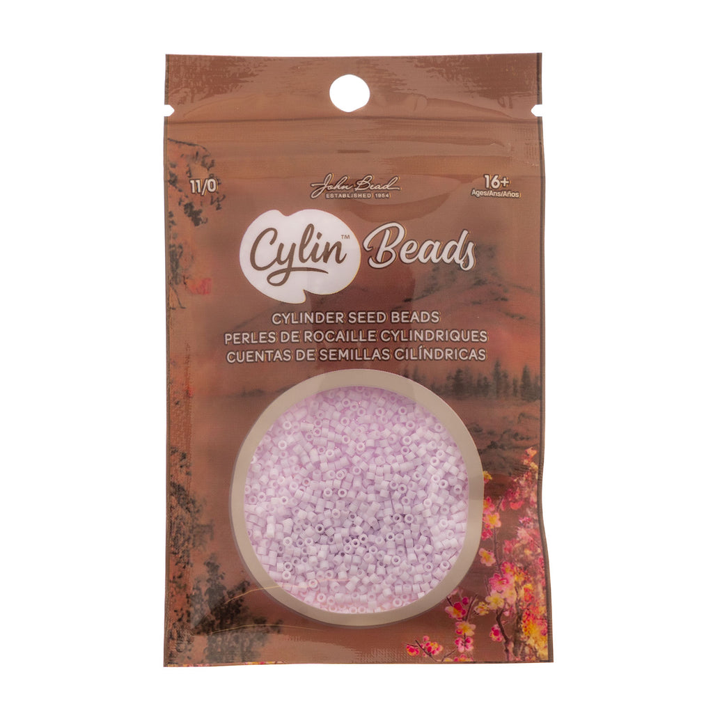 Cylin Bead 11/0 25g Bag Matte Macaron - Pastel Lilac