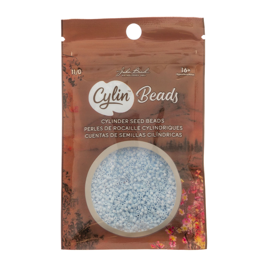 Cylin Bead 11/0 25g Bag Matte Macaron - Blue Cloud