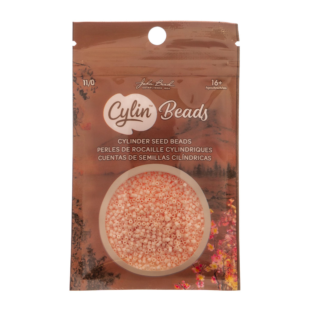 Cylin Bead 11/0 25g Bag Matte Macaron - Apricot