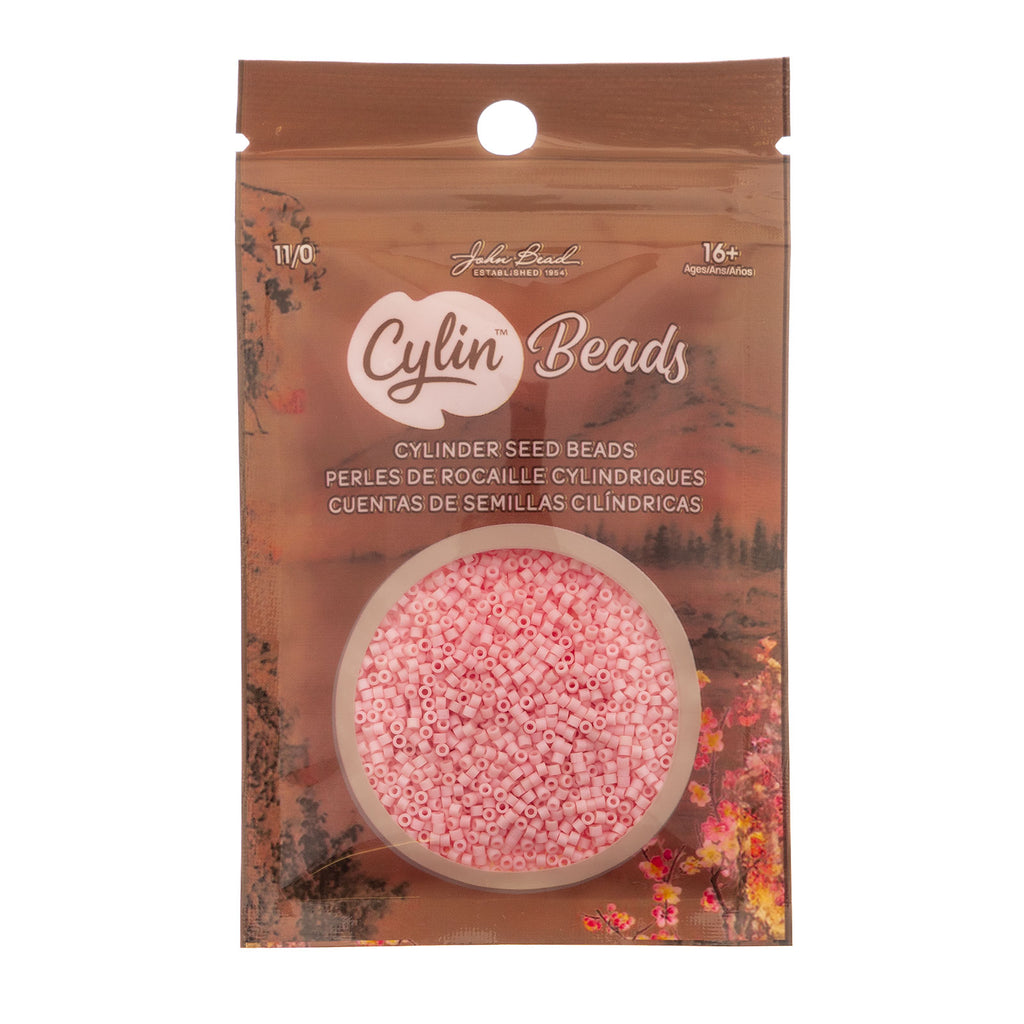 Cylin Bead 11/0 25g Bag Matte Macaron - Light Coral