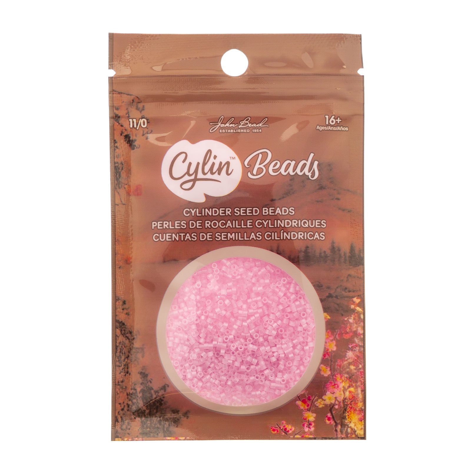 Cylin Bead 11/0 25g Bag Matte Macaron AB - Baby Pink
