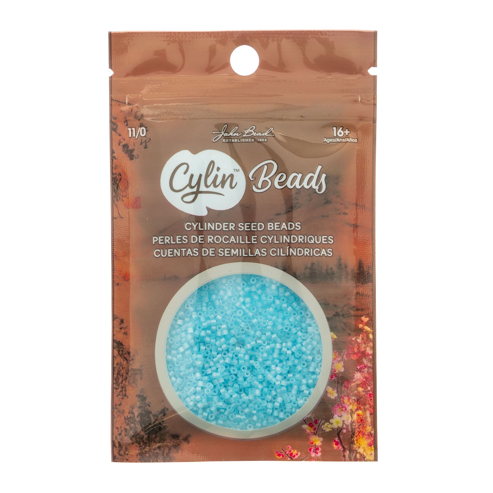 Cylin Bead 11/0 25g Bag Matte Macaron AB - Sky Blue