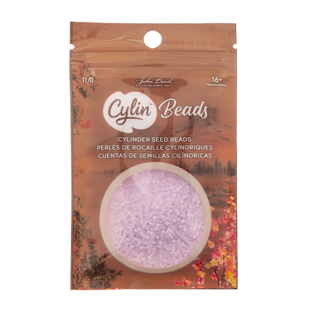 Cylin Bead 11/0 25g Bag Matte Macaron AB - Lilac Frost