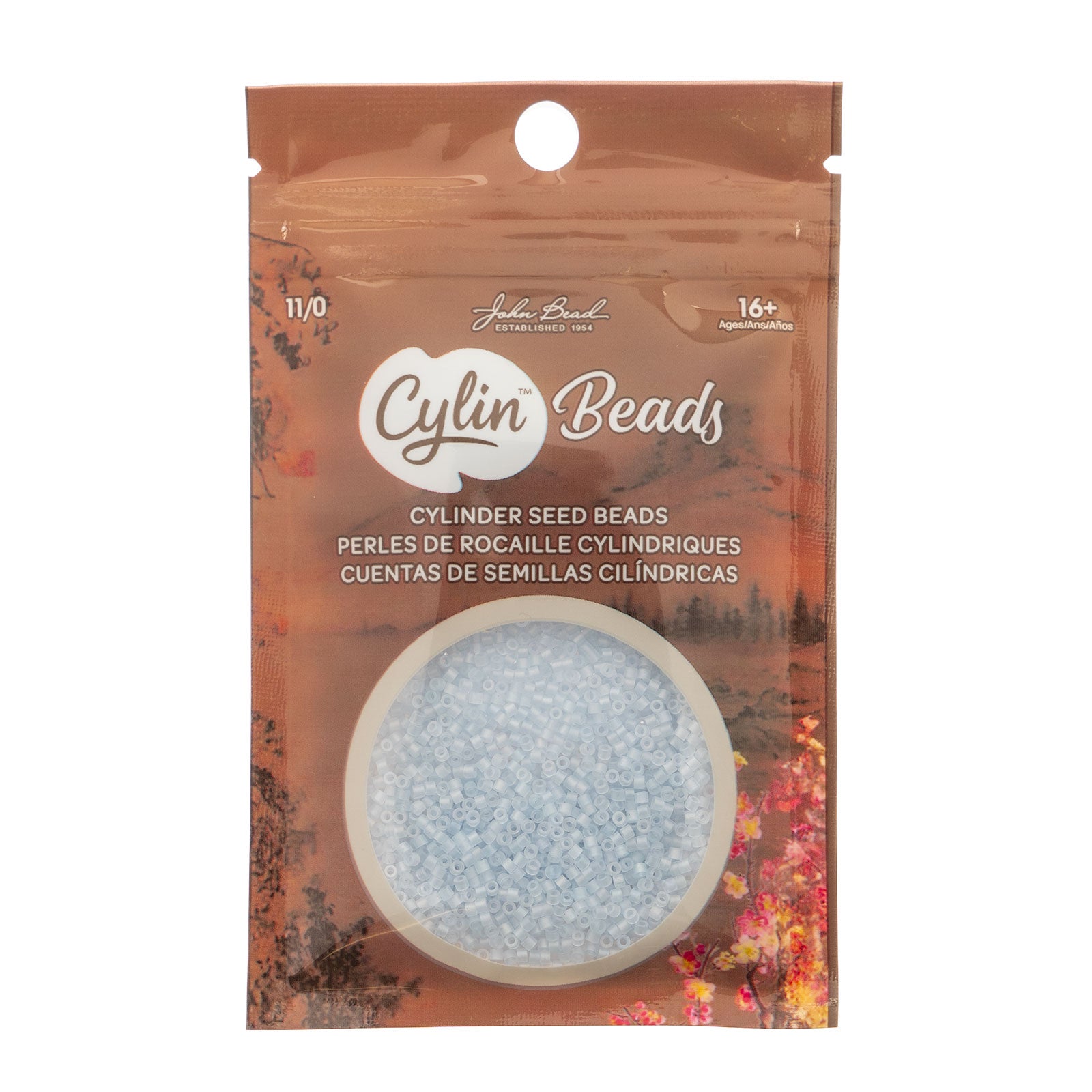 Cylin Bead 11/0 25g Bag Matte Macaron AB - Light Blue