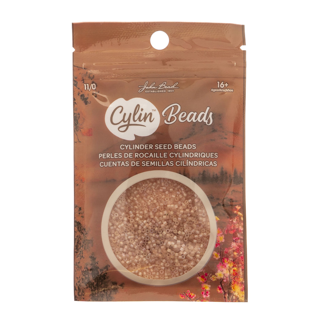 Cylin Bead 11/0 25g Bag Matte Macaron AB - Caramel