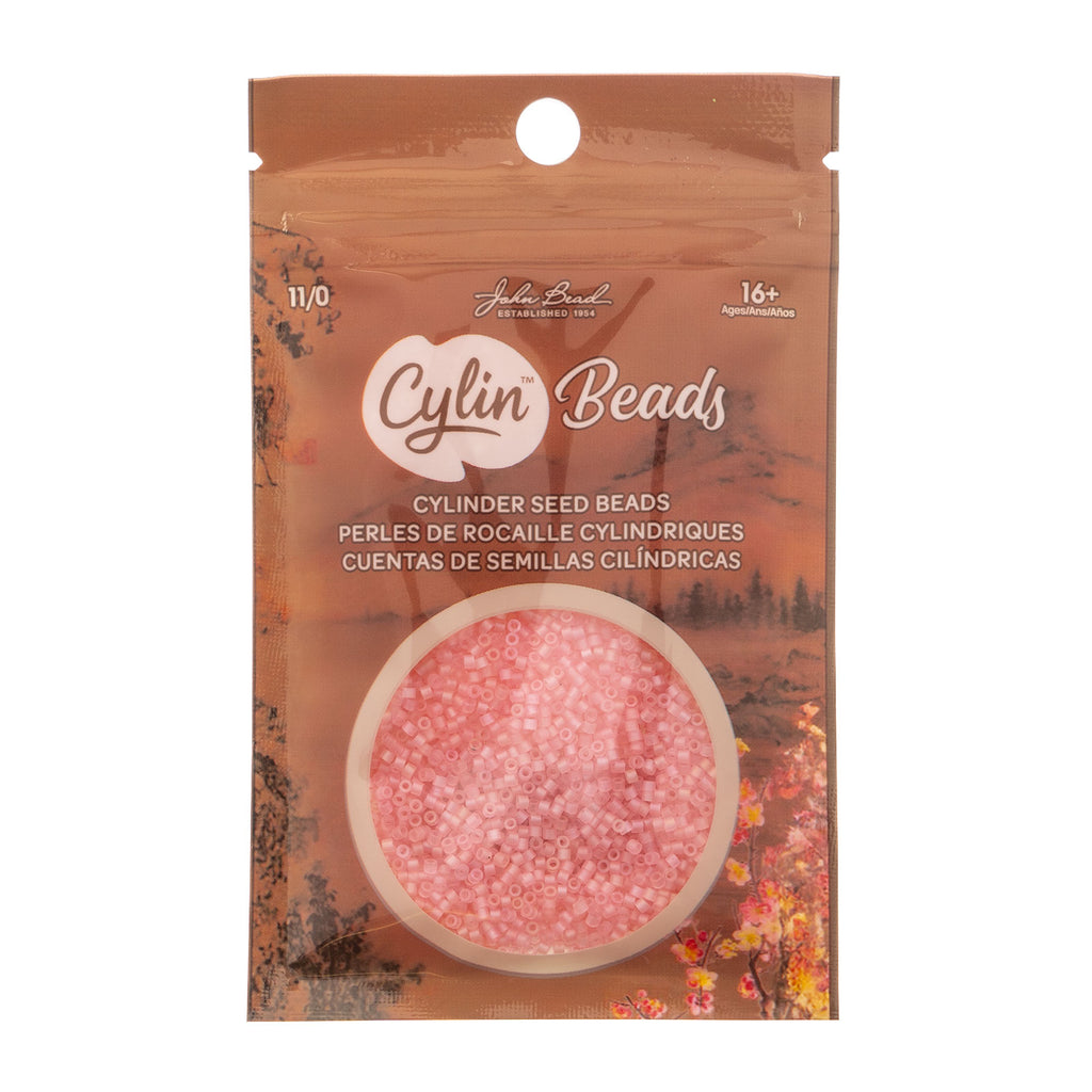 Cylin Bead 11/0 25g Bag Matte Macaron AB - Light Coral