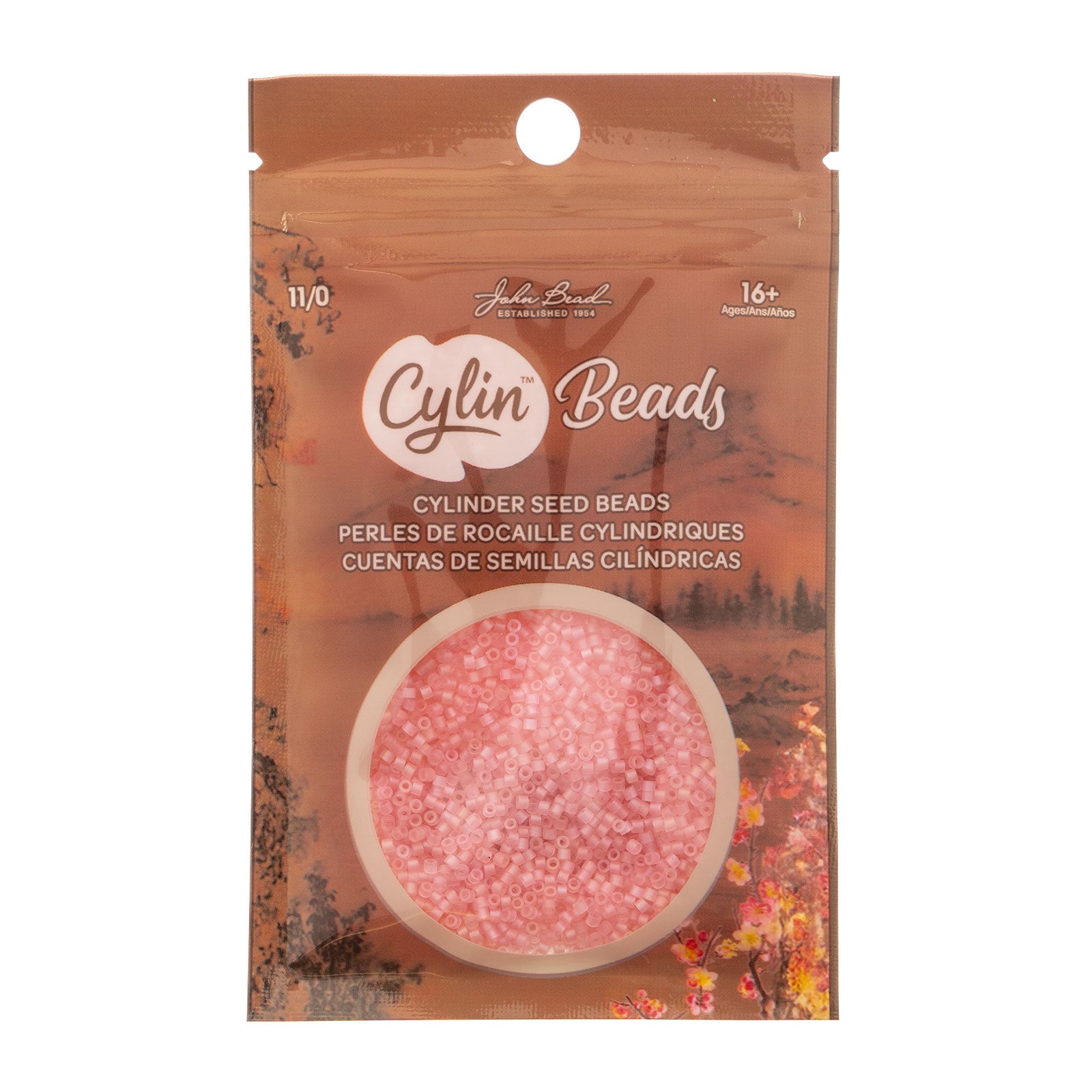 Cylin Bead 11/0 25g Bag Matte Macaron AB - Light Coral