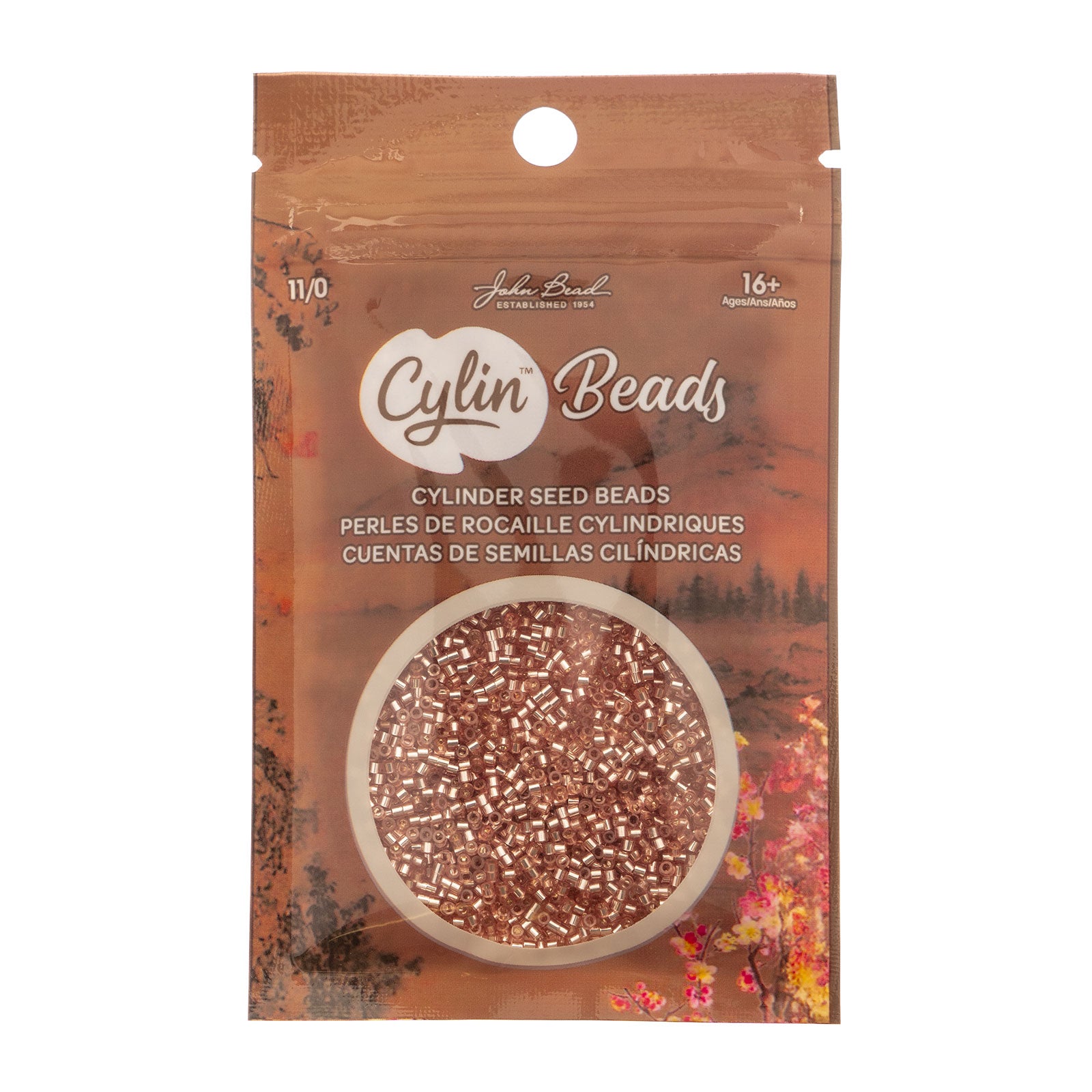 Cylin Bead 11/0 25g Bag Burnished Copper Lined