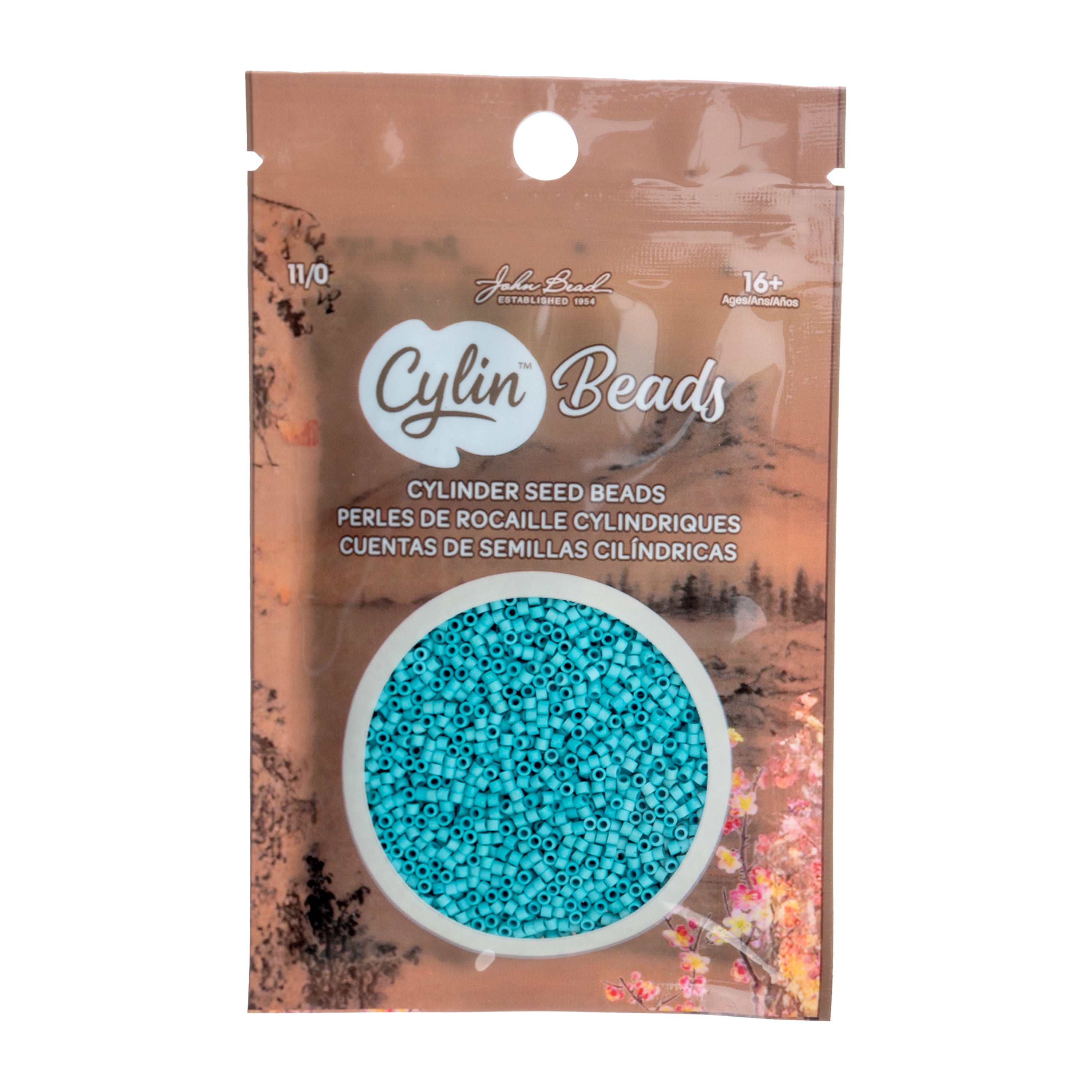 Cylin Bead 11/0 25g Bag Turquoise Green