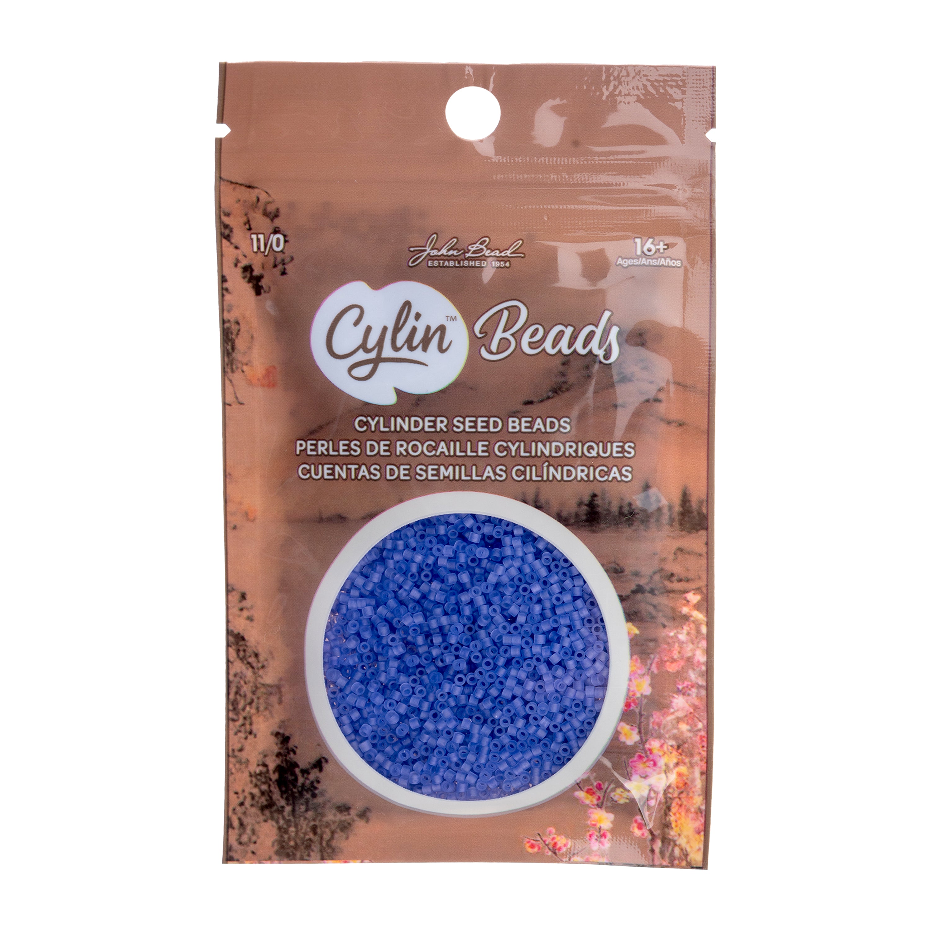 Cylin Bead 11/0 25g Bag Purple Matte