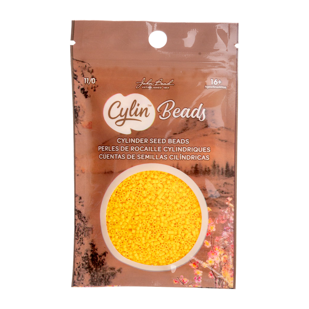 Cylin Bead 11/0 25g Bag Opaque  Butterlight Matte