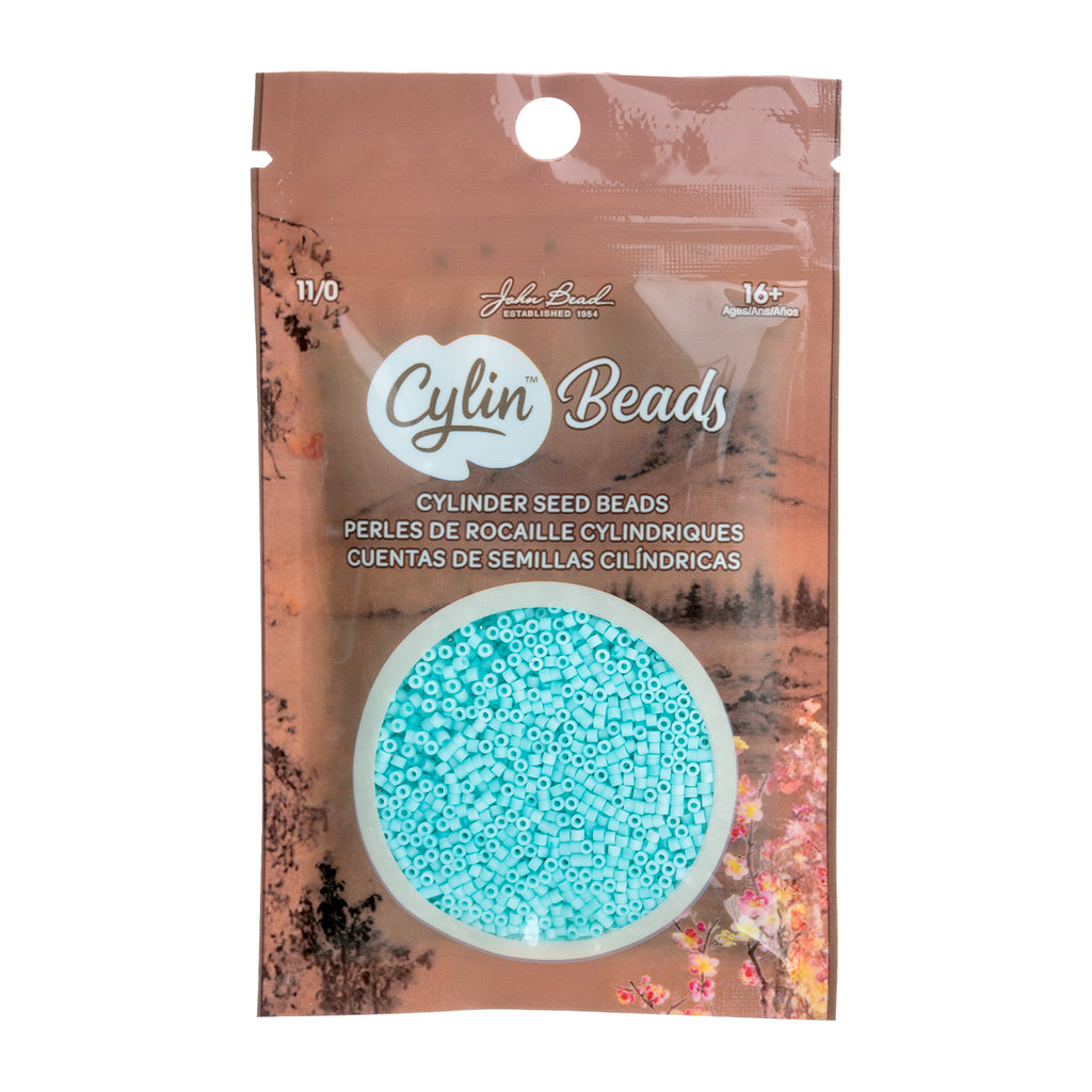 Cylin Bead 11/0 25g Bag Matte Macaron - Green Turquoise