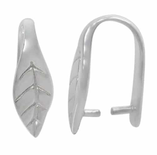 Sterling Silver Smooth Leaf-Shape Bail