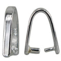 925 Sterling Silver plain style bail with a round arched top,13mm
